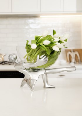 Glass Bowl And Stand - All Dressed Up