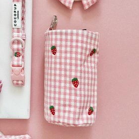 Drawstring Treat Pouch - Strawberry Picnic Pup