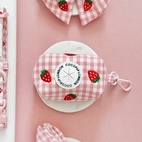 Strawberry Picnic Pup Poop Bag Holder