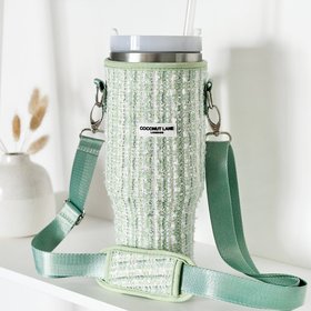Tumbler Carry Case - Matcha Textured Tweed