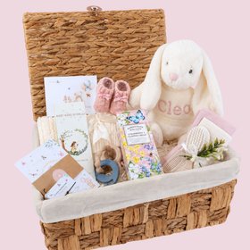 Personalised Baby Girl Hamper Gifts - Bunny Adventure