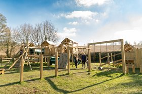 Multiplay Play Area with Fort and Play Trail