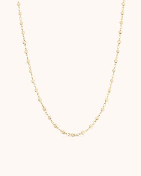 Cubic Zirconia Floating Chain Necklace in Gold