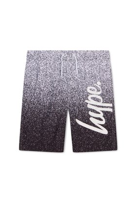 Hype Boys Black/White Speckle Fade Swim Shorts