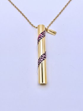 Pink Leopard Anxiety Relief Necklace