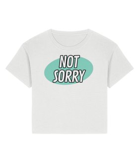 White Not Sorry Tee by ChaLuMu