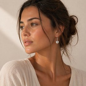 Rustic Heart Earrings By ChaLuMu