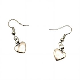 Rustic Heart Earrings By ChaLuMu