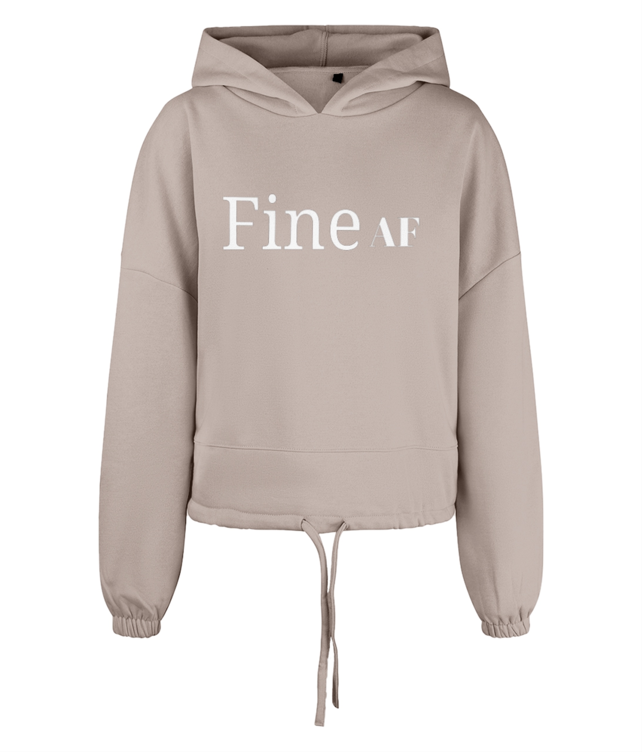 Fine Af Hoodie by ChaLuMu in Stone