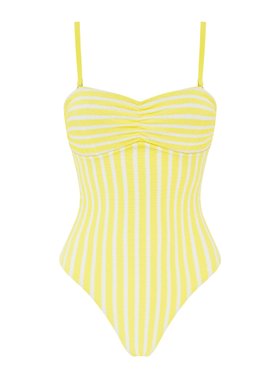 Simi Bandeau Swimsuit £46.00 Sizes 6 18 In Lemon