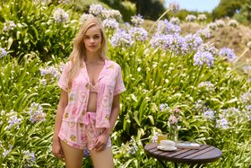 Postcard Modal Short Pyjama Set Pink Mix £42.00 (Sizes 6 18)