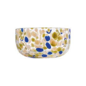 Multi-Colour Speckle Glass Bowl