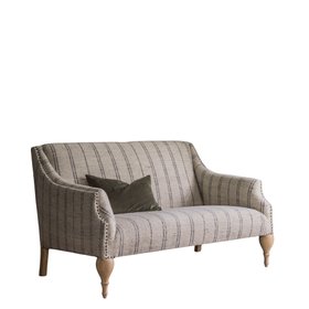 Renée Linen Stripe Two Seater Sofa (Ready-to-Go)