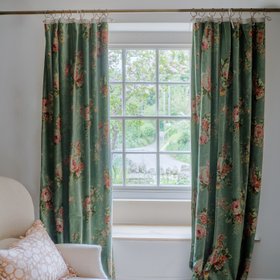 Bouquet Velvet Single Curtains