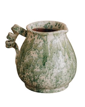 Green Mottled Decorative Jug