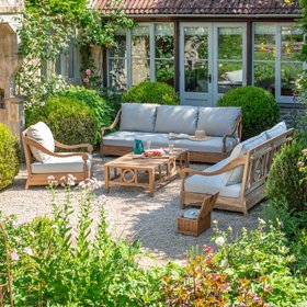 Wyatt Teak Wood Outdoor Collection, from £895.00