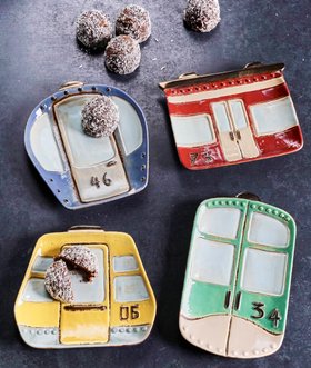 Set of Four Cable Car Plates