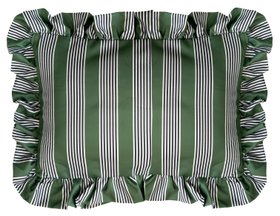 Green & Black Stripe Bath Pillow