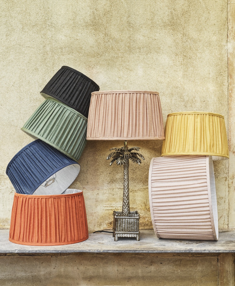 Pleated Linen Empire Straight Lampshades in Various, from £45