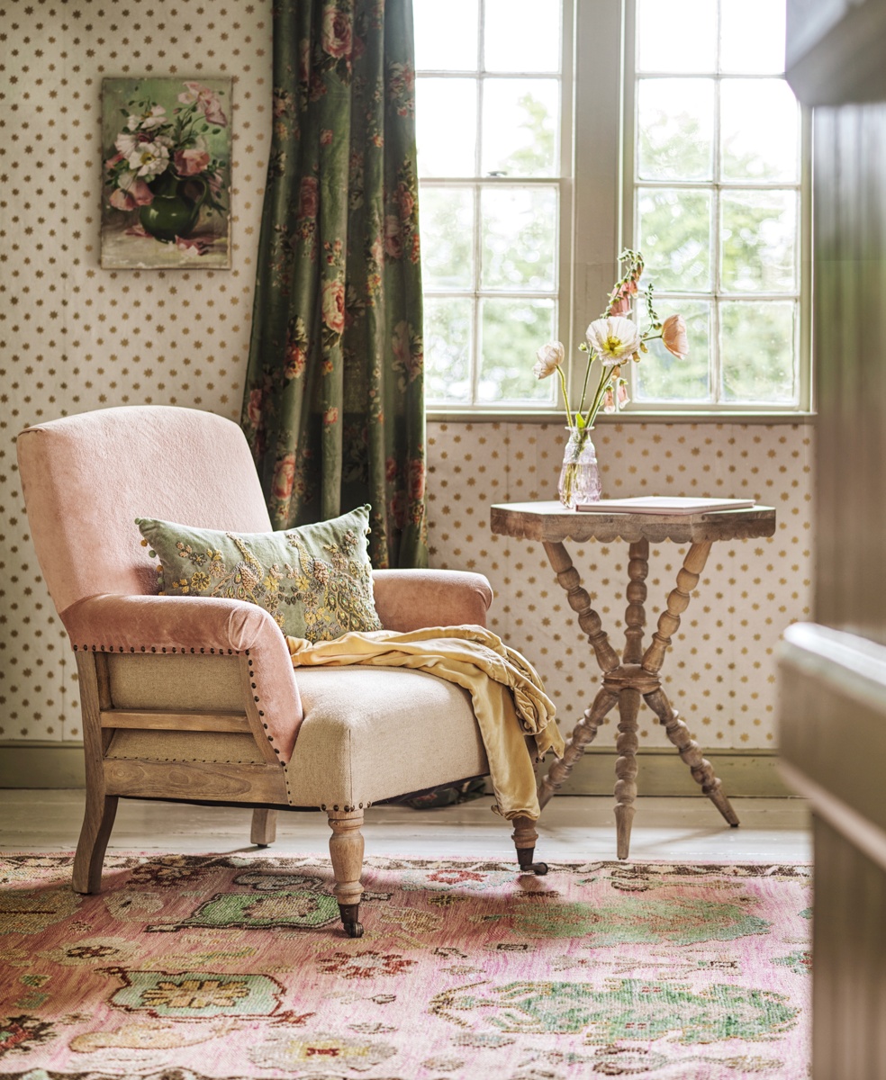 Bouquet Velvet Single Curtains