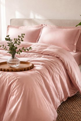 Bamboo Bedding Set in Rose Pink