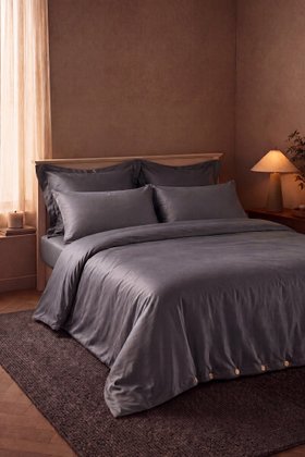Bamboo Bedding Set in Smoke Grey