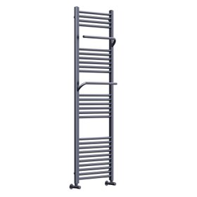 Toasty Wisp Anthracite Heated Towel Rail - 1600 x 500mm