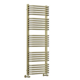 Toasty Nest Brushed Brass Heated Towel Rail