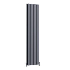Toasty Ember Anthracite Oval Panel Vertical Radiator