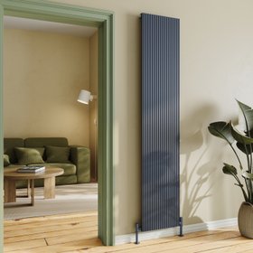 Toasty Strata Anthracite Aluminium Vertical Radiator
