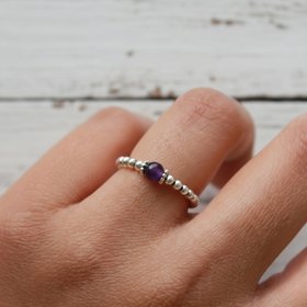 Amethyst Gemstone Ring