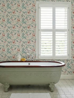 Tapestry Floral Natural/Spice Wallpaper