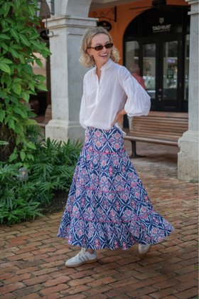 Amy Blouse - White Cotton Voile