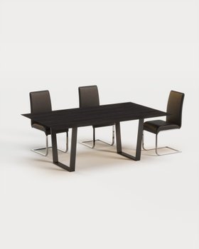 Konferenztisch aus Massivholz