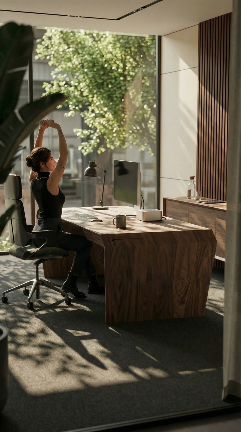 Schreibtisch mit Schublade