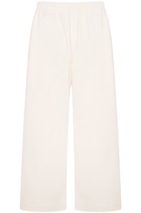Twill Wide Leg Trousers