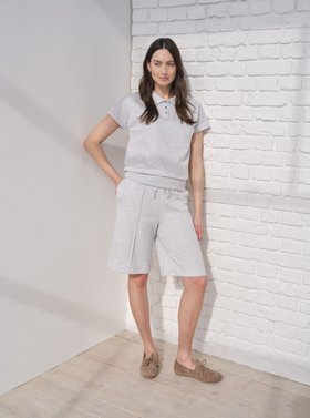 Short Sleeve Polo Top & Jersey Shorts