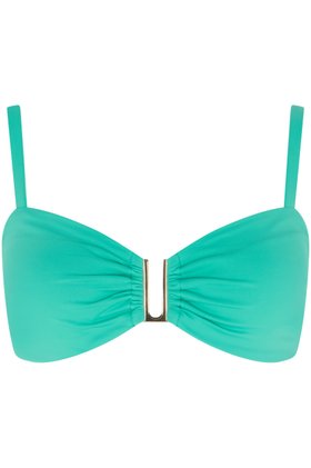 Bandeau Bikini Top With Gold Trim & Detachable Straps £18
