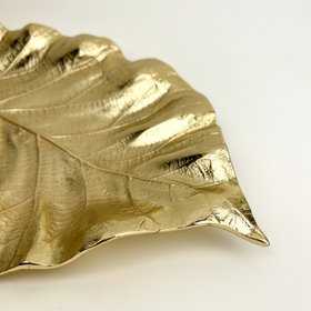 Aurora Gold Leaf Tray | Large Luxury Gold Decorative Tray & Centrepiece UK