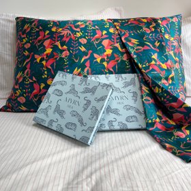 Hummingbird Pure Mulberry Silk Pillowcase Pair