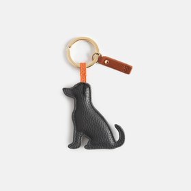 Charcoal Labrador Keyring