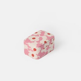 Pink & Orange Flower Small Jewellery Box