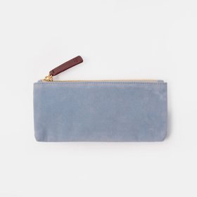 Blue Velvet Rectangle Pencil Case