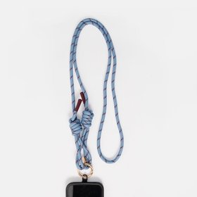 Blue & Wine Cord Crossbody Phone Strap