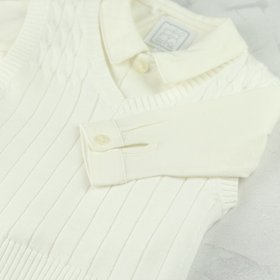 George Smart Baby Boys Ivory Three Piece Set