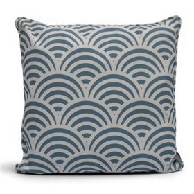 Blue Shell Outdoor Cushion