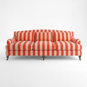 Felix 4 seater sofa in Petunia Stripes