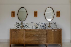 Felix Pull Handle 64mm & 192mm - Dark Brushed Brass