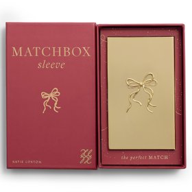 Gold Bow Matchbox Sleeve Cover