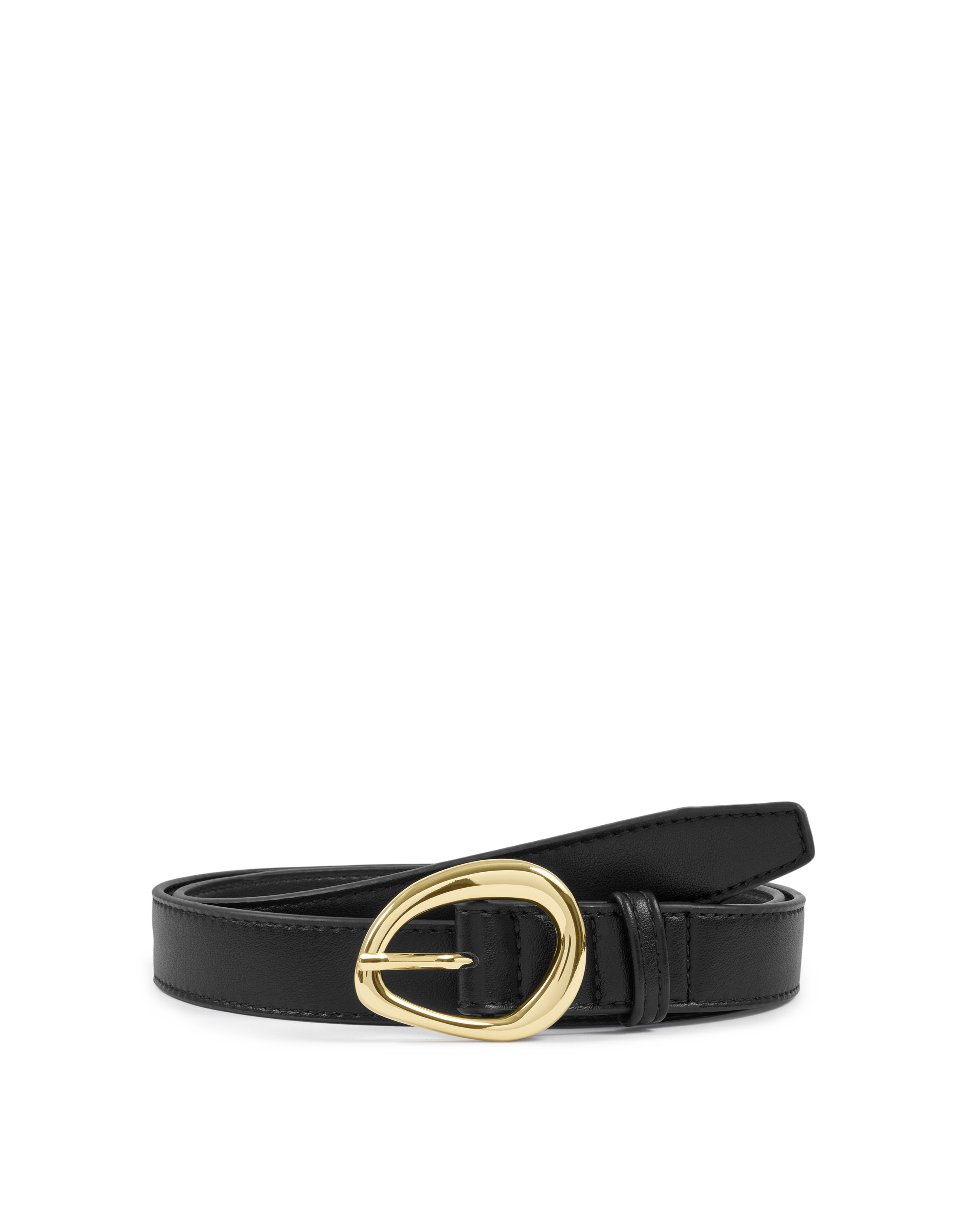 Organic Buckle Belt in Black